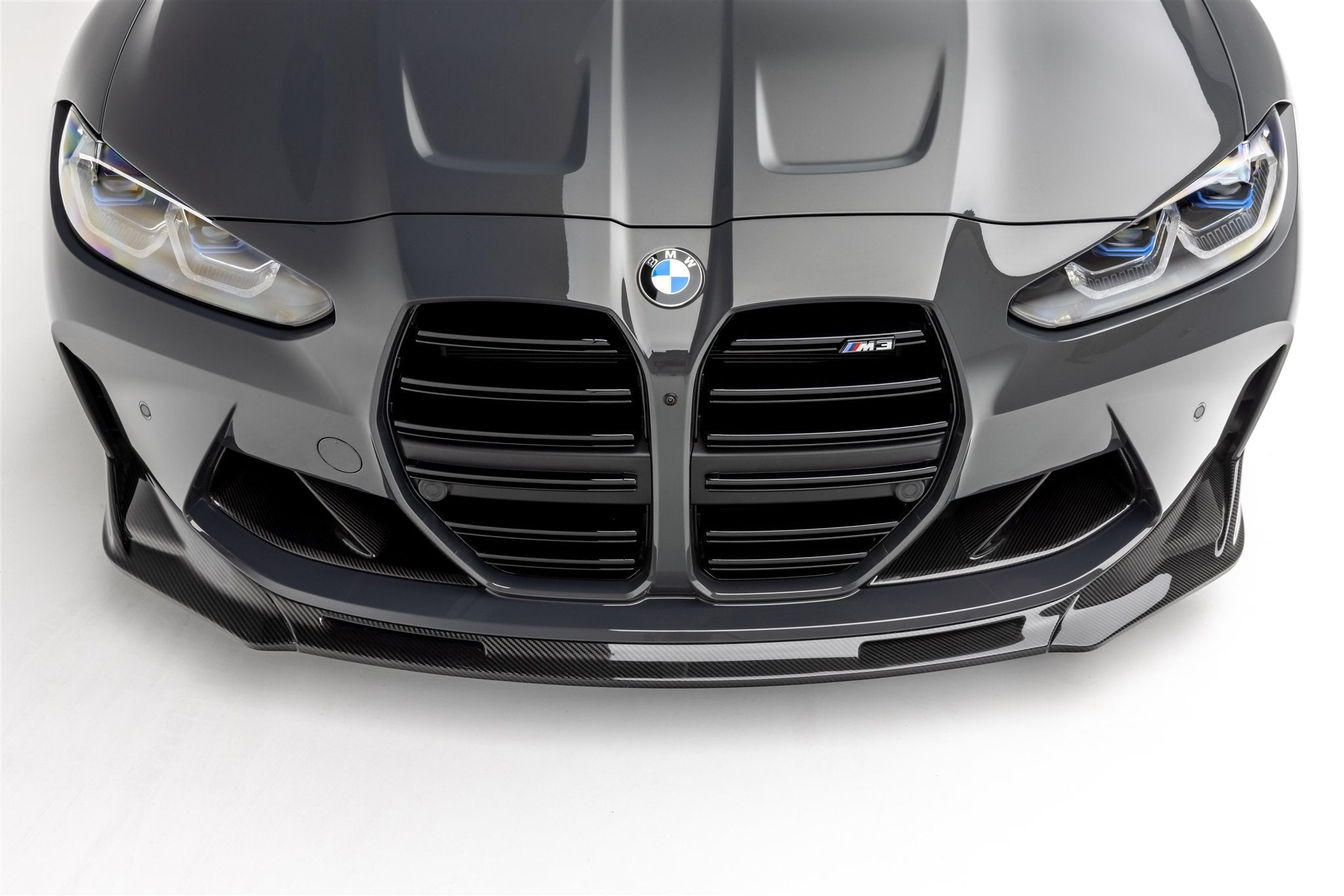 v style vorsteiner carbon fiber front bumper lip for 21 24 bmw g80 m3 g82 g83 m4