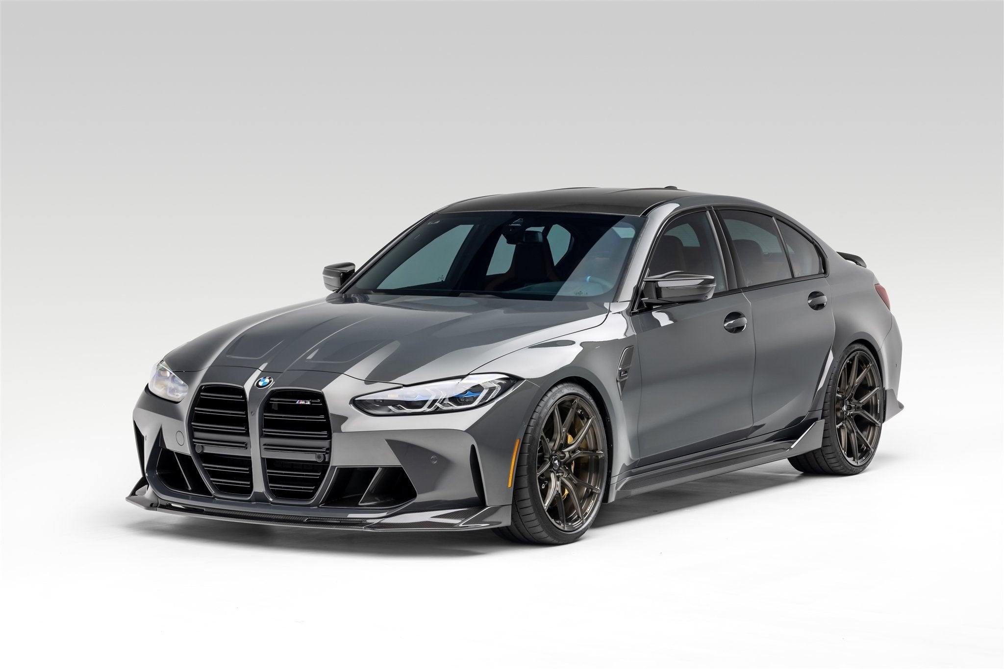 v style vorsteiner carbon fiber front bumper lip for 21 24 bmw g80 m3 g82 g83 m4
