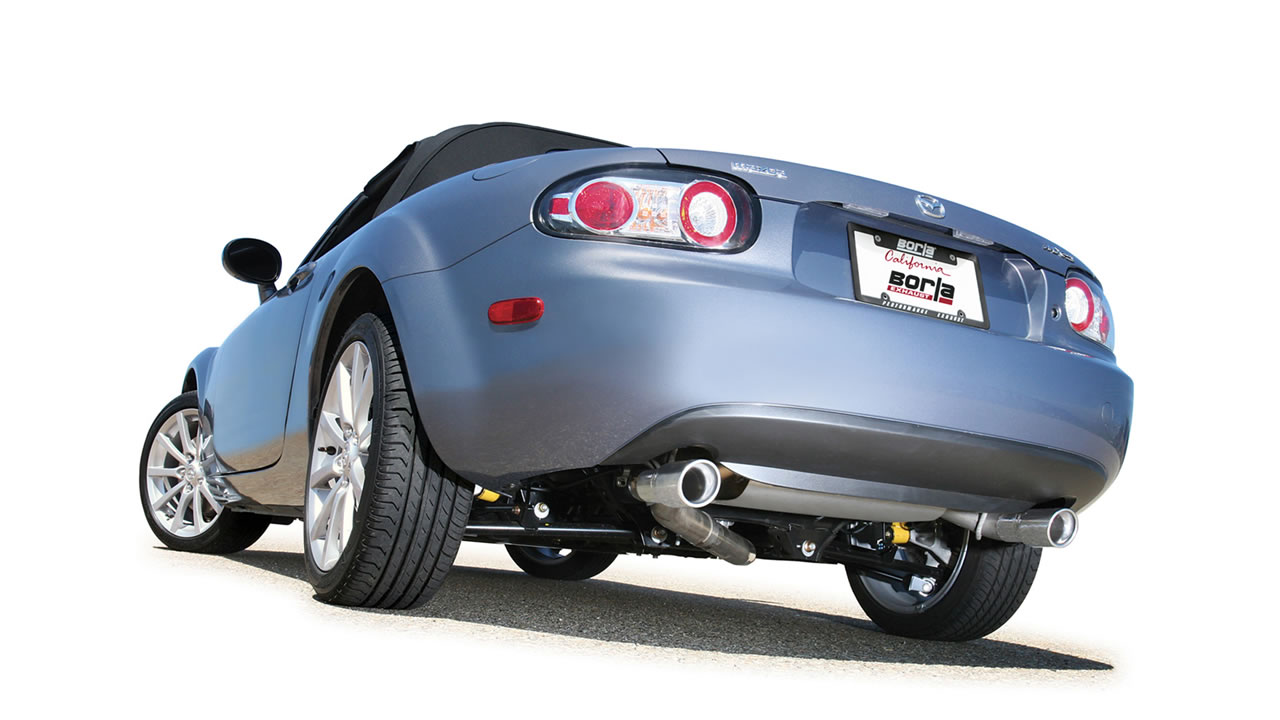 borla s type cat back exhaust – mazda mx 5 nc 2006 2015
