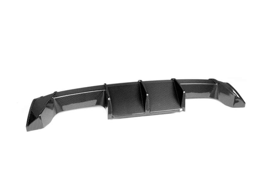 m performance style carbon diffuser rear splitter 3pcs for 2021 2024 bmw m3 m4 g80 g82