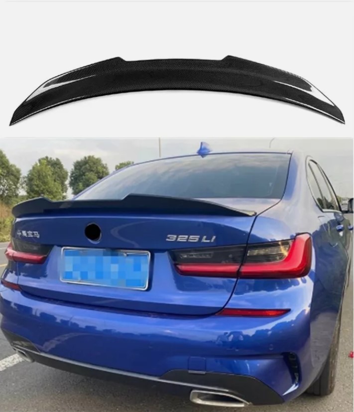 psm style carbon spoiler for 2019 2024 bmw m3 g80 g20 4d sedan