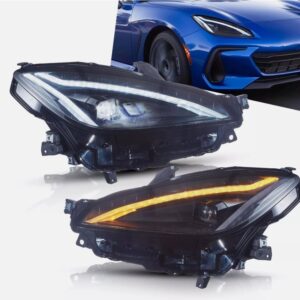 led drl projector headlights for 2022 23 toyota gr86 /subaru brz w/startup