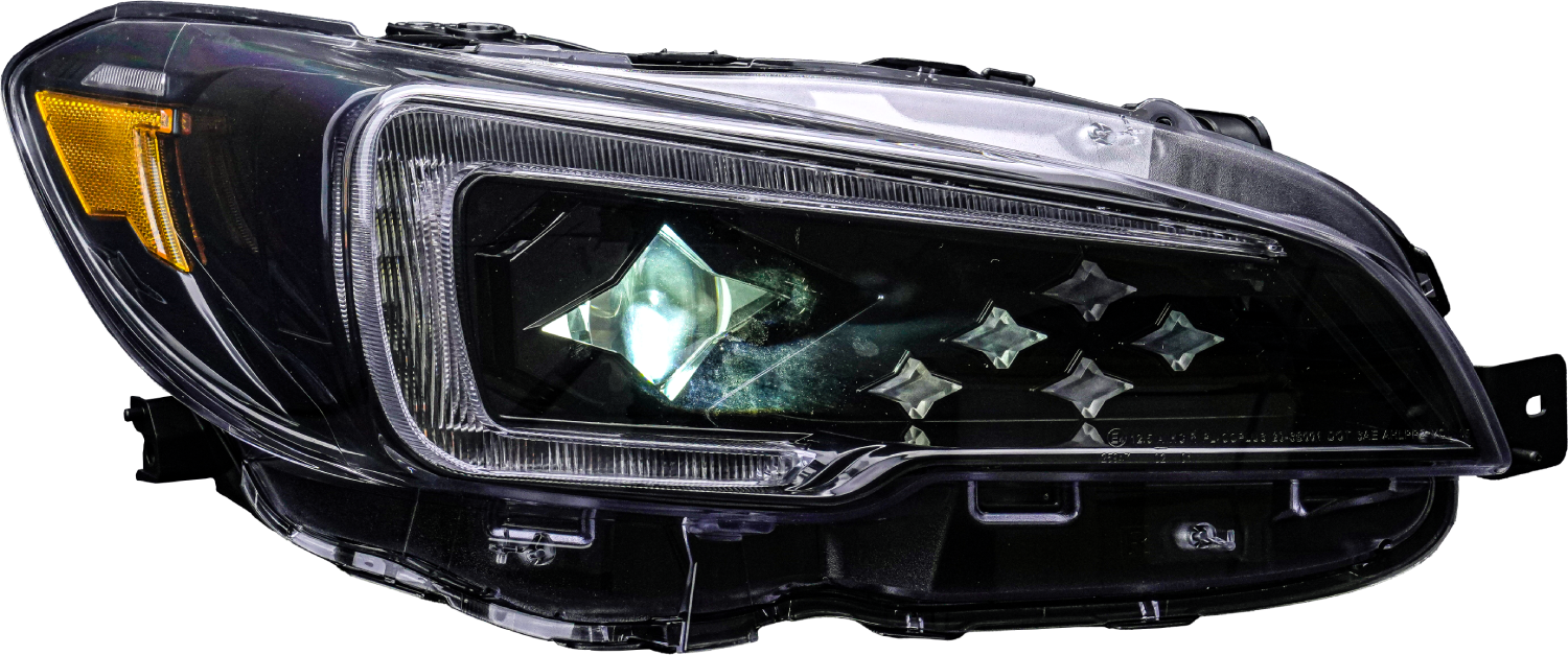 coplus stellar star logo led drl headlights for 14 17 subaru wrx sti levorg va