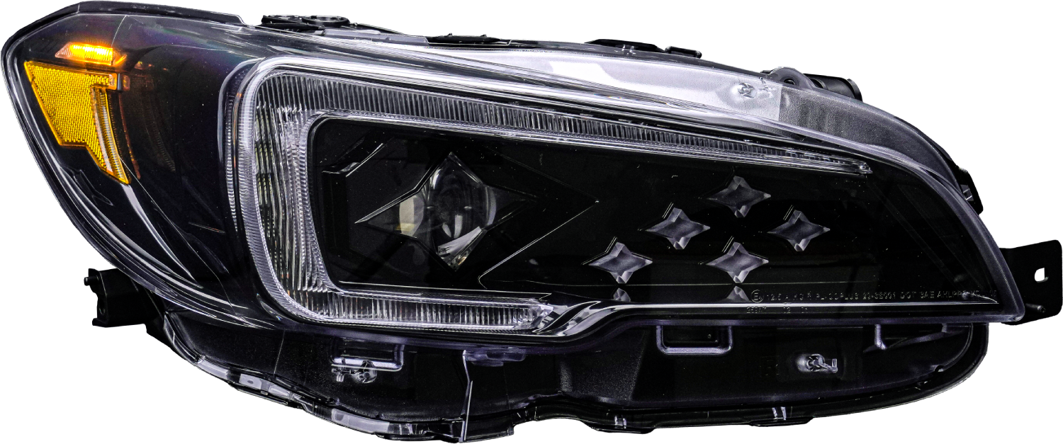 coplus stellar star logo led drl headlights for 14 17 subaru wrx sti levorg va