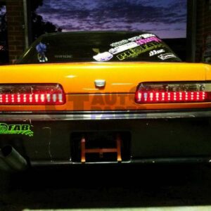 smoke led tail lights for 89 94 nissan silvia s13 dmax taillights