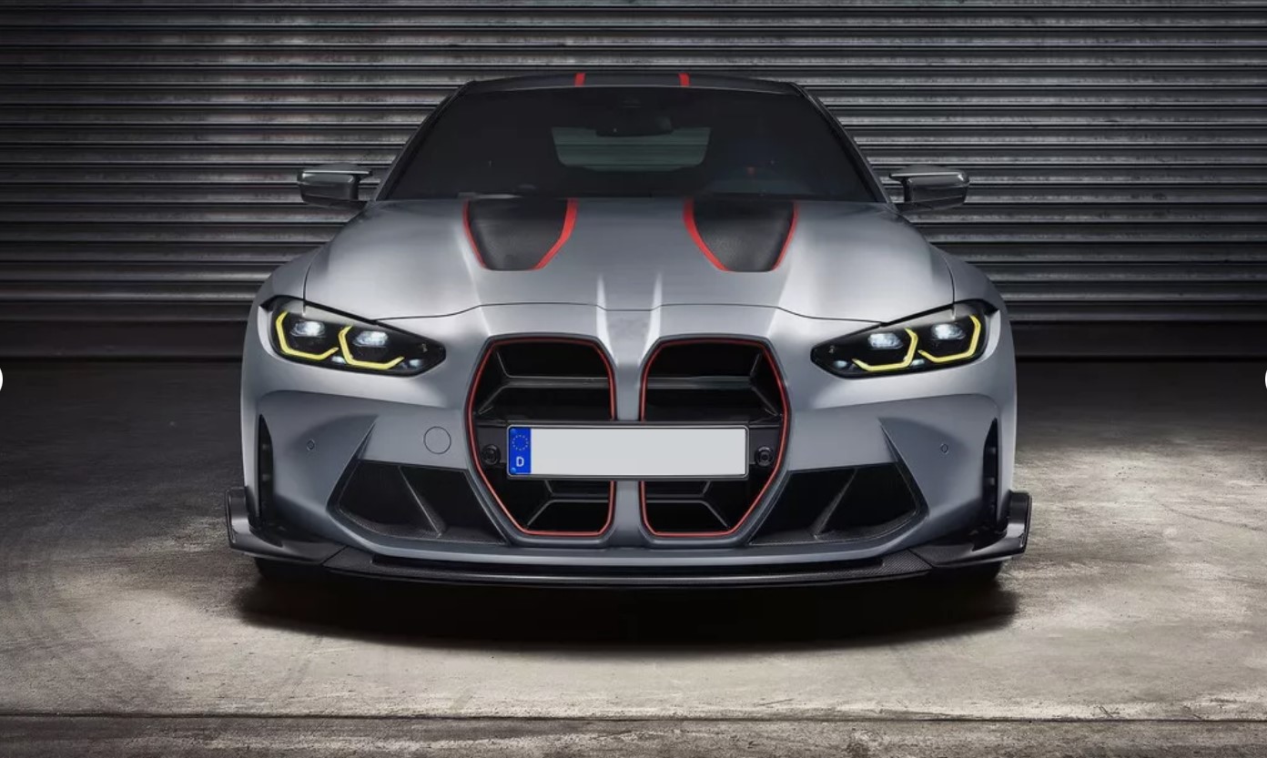csl style carbon fiber front bumper lip for 21 24 bmw g80 m3 g82 g83 m4