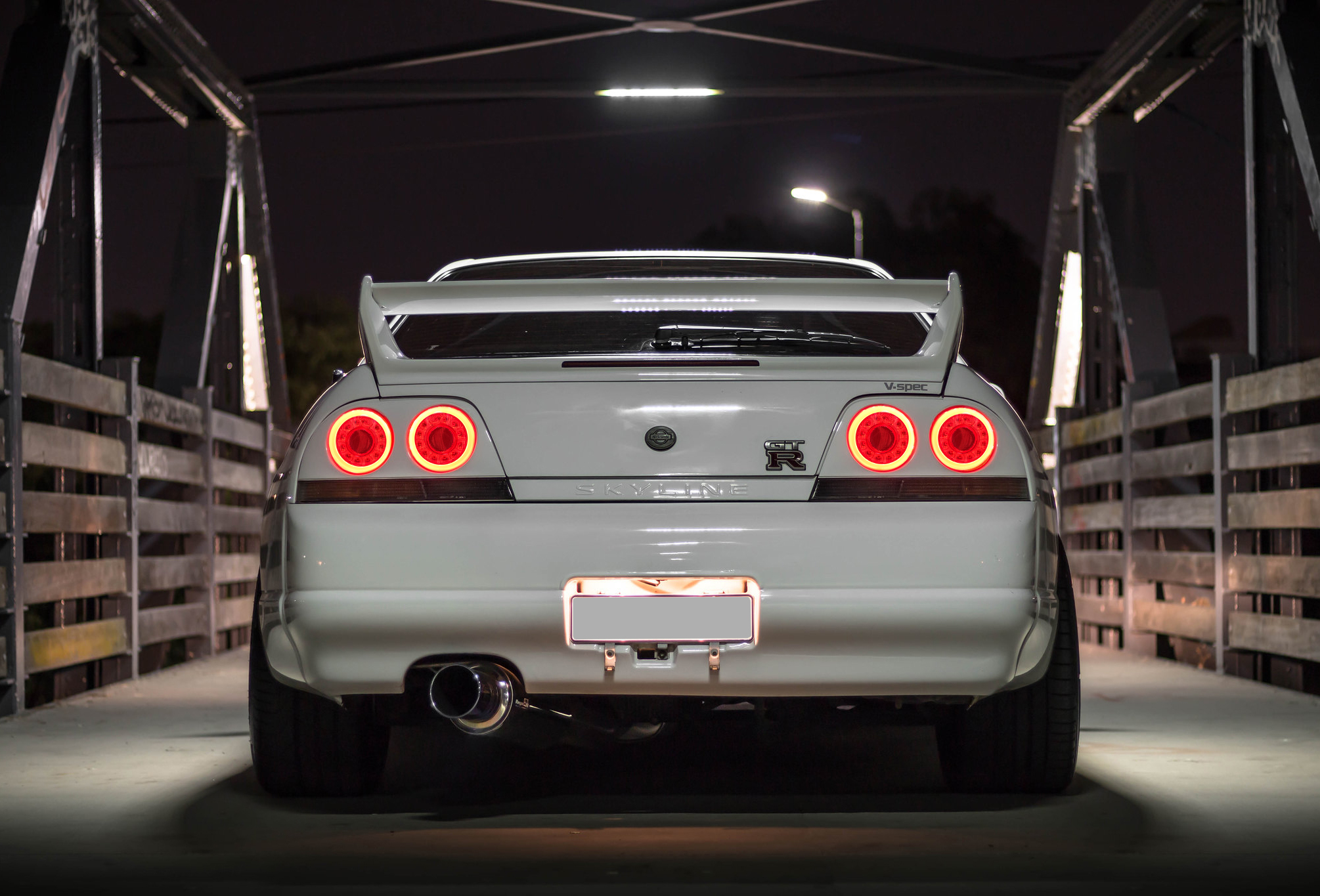 78 works fiber ring led taillights for 93 98 nissan skyline r33 gtr gts25t gtst tail lights