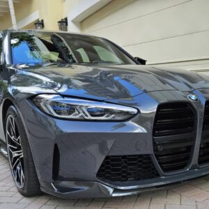 m performance style carbon fiber front bumper lip for 21 24 bmw g80 m3 g82 g83 m4