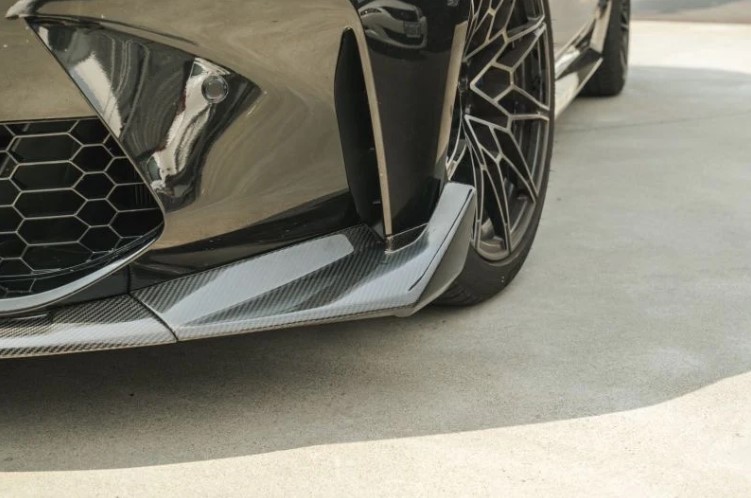 csl style carbon fiber front bumper lip for 21 24 bmw g80 m3 g82 g83 m4