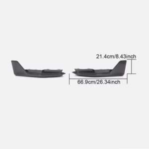 dry carbon fiber rear bumper side splitter for 21 24 bmw m4 g82 g83