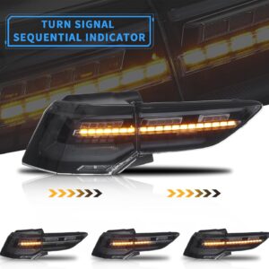mk8 r style smoke led dynamic tail lights for 2021 2024 vw golf 8 viii taillights