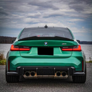 psm style carbon spoiler for 2019 2024 bmw m3 g80 g20 4d sedan
