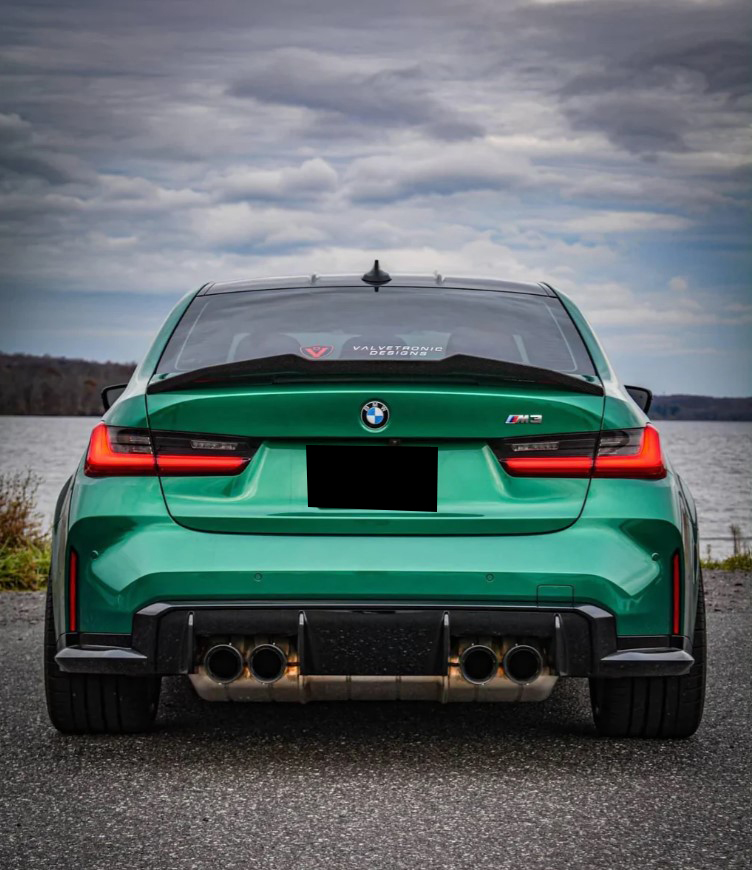 psm style carbon spoiler for 2019 2024 bmw m3 g80 g20 4d sedan