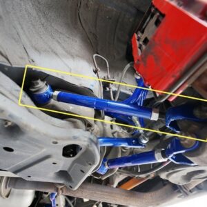 hardrace rear traction rods – nissan 350z