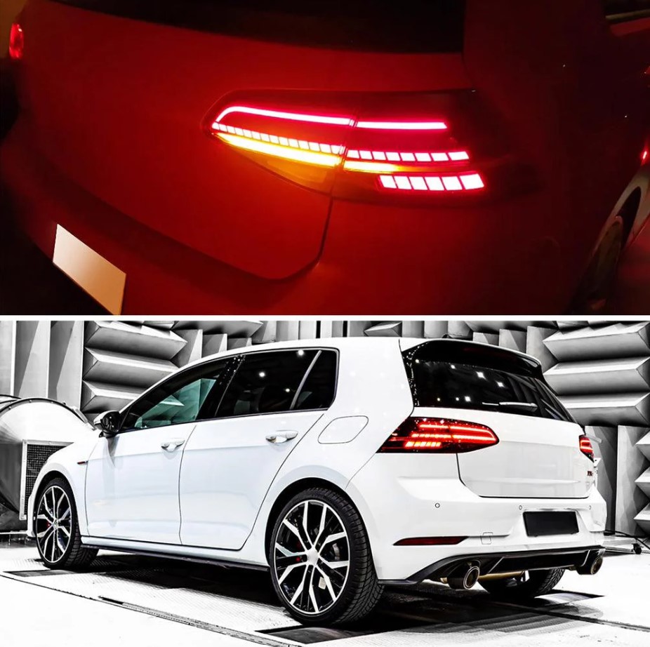 r style smoke full led dynamic tail lights for 2014 2018 vw golf 7 vii taillights