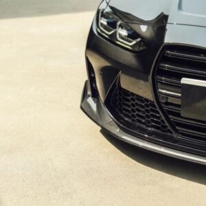 csl style carbon fiber front bumper lip for 21 24 bmw g80 m3 g82 g83 m4