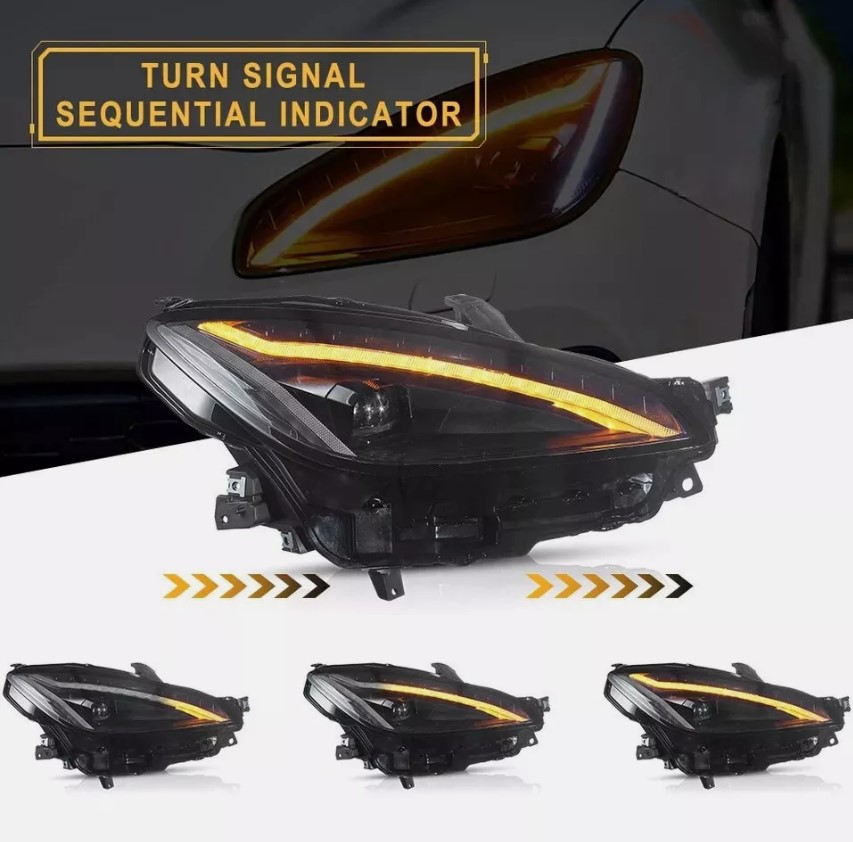 led drl projector headlights for 2022 23 toyota gr86 /subaru brz w/startup