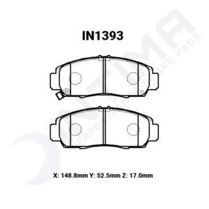 intima rr brake pad set – honda accord euro cl9 (front)