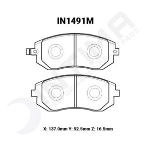 intima rr brake pad set – subaru brz/toyota 86/wrx 2008 2014 (front)