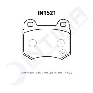 intima ss brake pad set – subaru brz (brembos)/wrx sti 2001 2017 (brembos) (rear)