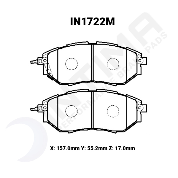 intima ss brake pad set – subaru wrx 2015 2021/levorg 2015 2021 (front)