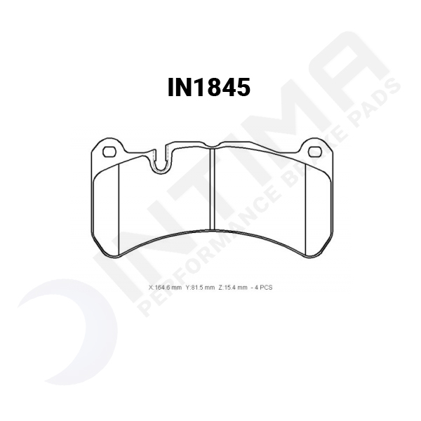 intima ss brake pad set – subaru wrx sti 2018 2021 (brembos) (front)
