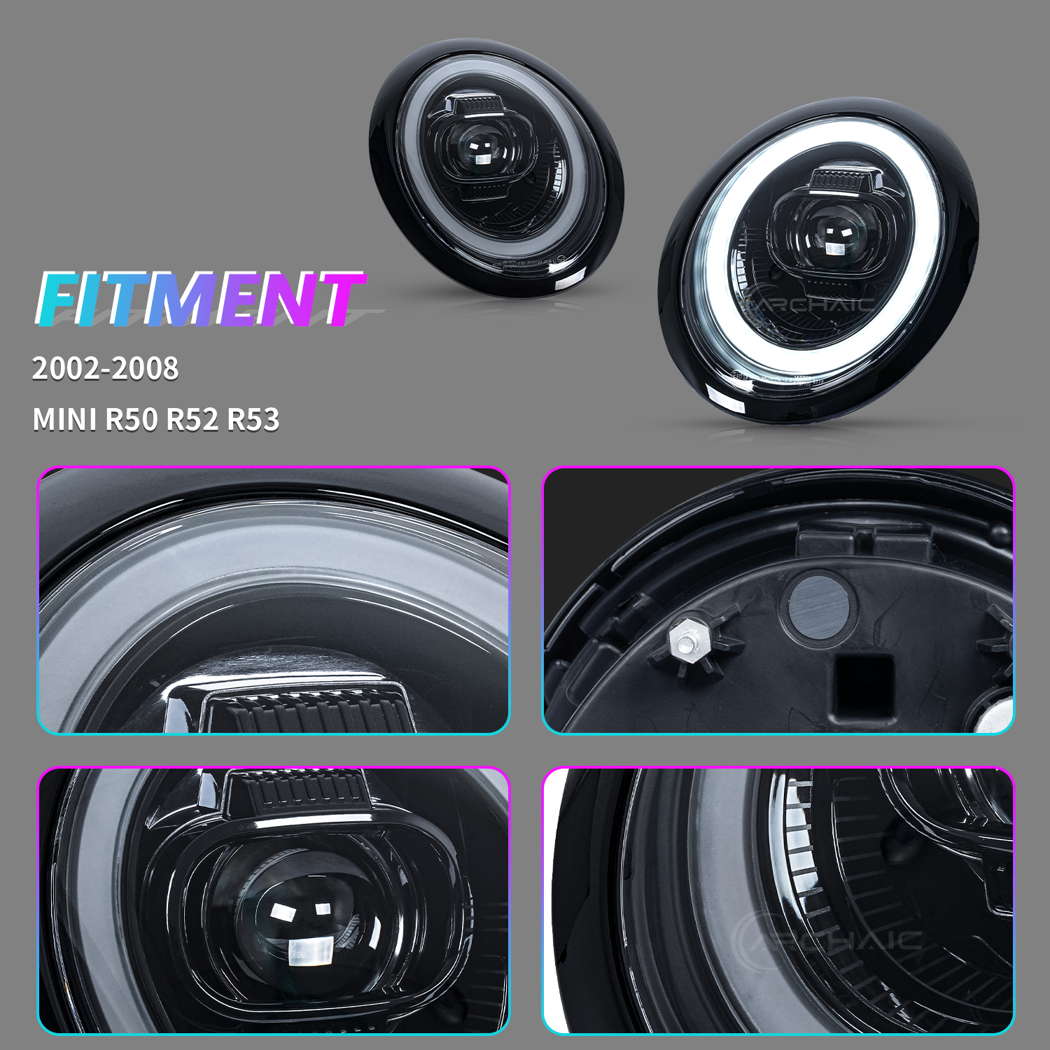 led projector led dynamic headlights for 01 07 mini cooper r50 r52 r53