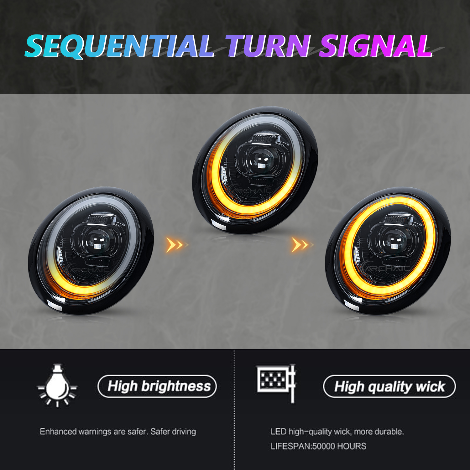 led projector led dynamic headlights for 01 07 mini cooper r50 r52 r53
