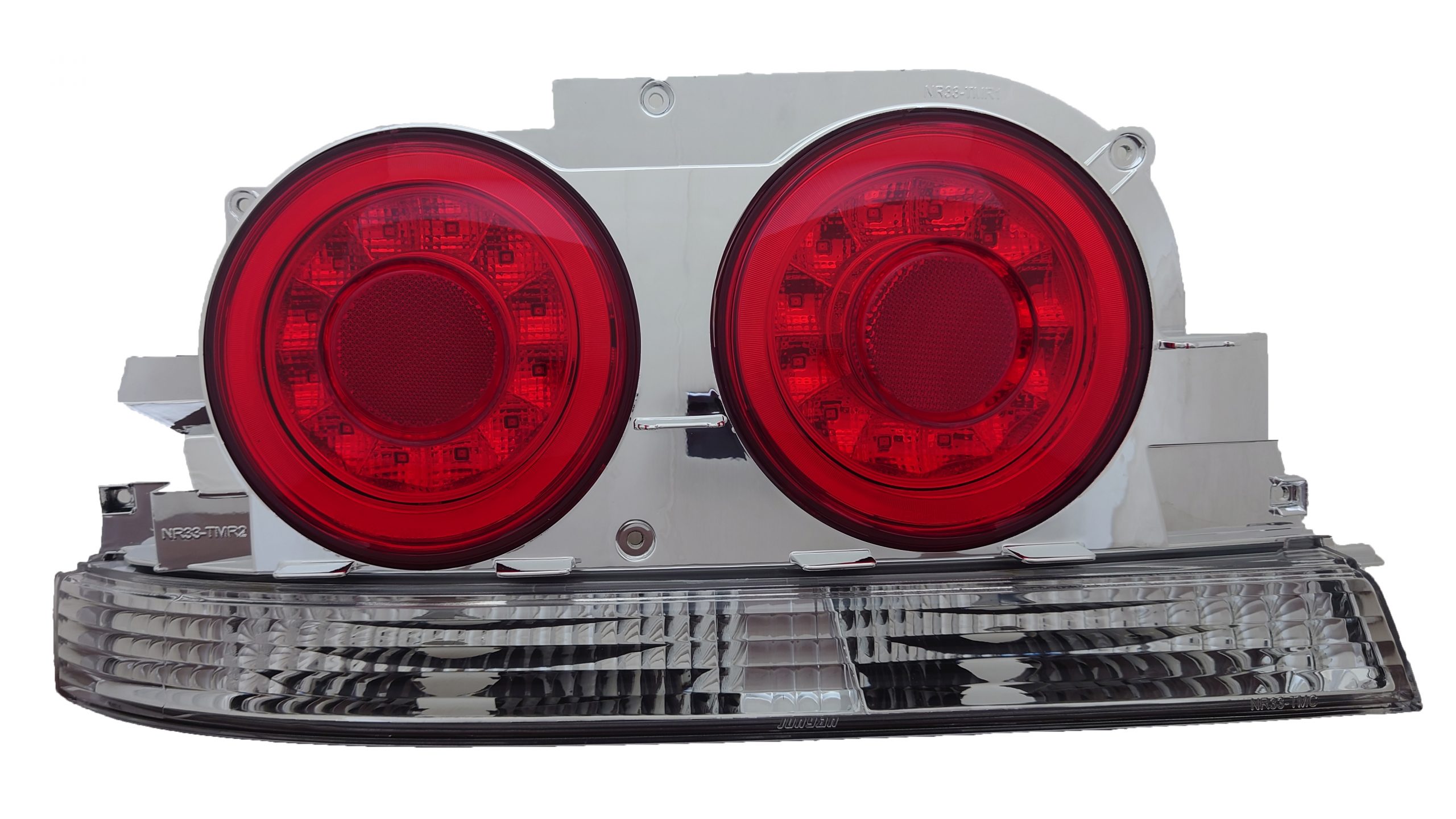 78 works fiber ring led taillights for 93 98 nissan skyline r33 gtr gts25t gtst tail lights