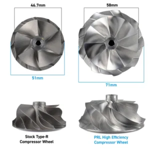 prl motorsports p700 drop in turbo upgrade honda civic fk8/fl5 type r