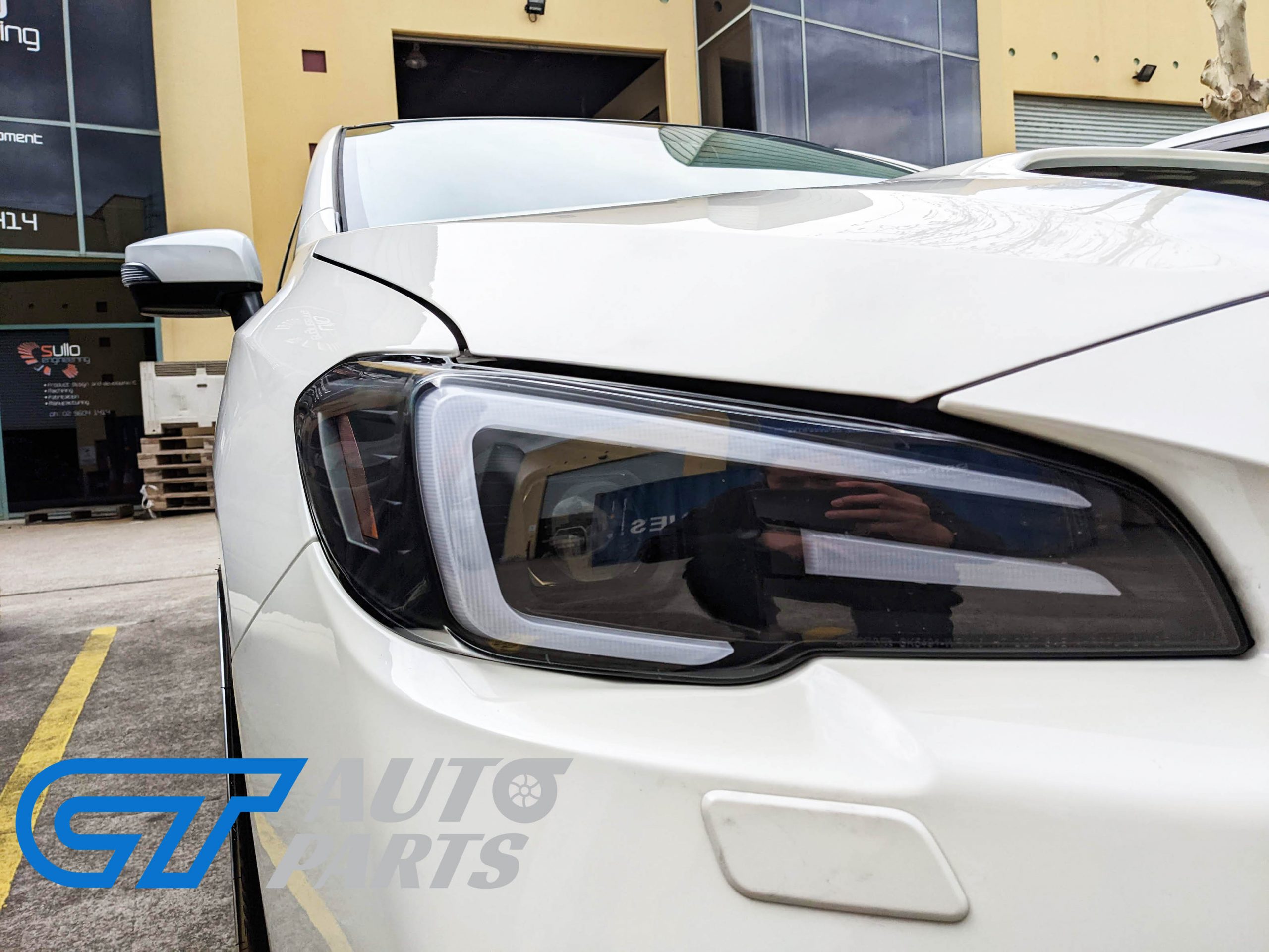 apex led drl dynamic blinker headlights for 18 21 subaru wrx sti v1 levorg