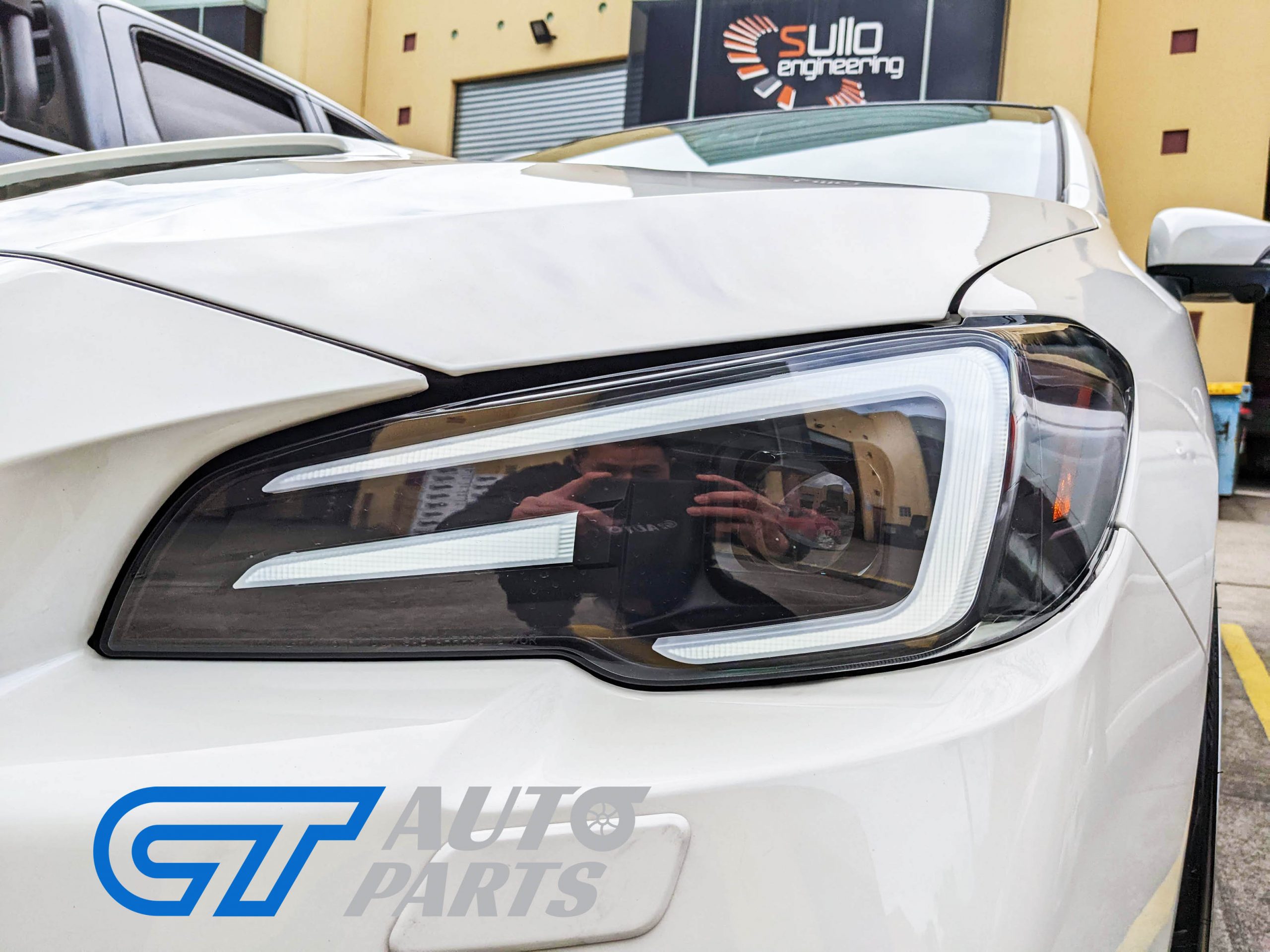 apex led drl dynamic blinker headlights for 18 21 subaru wrx sti v1 levorg