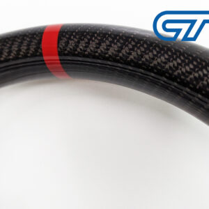 carbon cf leather steering wheel red line+ stitching for 2022+ subaru wrx vb vn