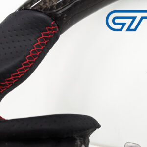 carbon cf leather steering wheel red line+ stitching for 2022+ subaru wrx vb vn