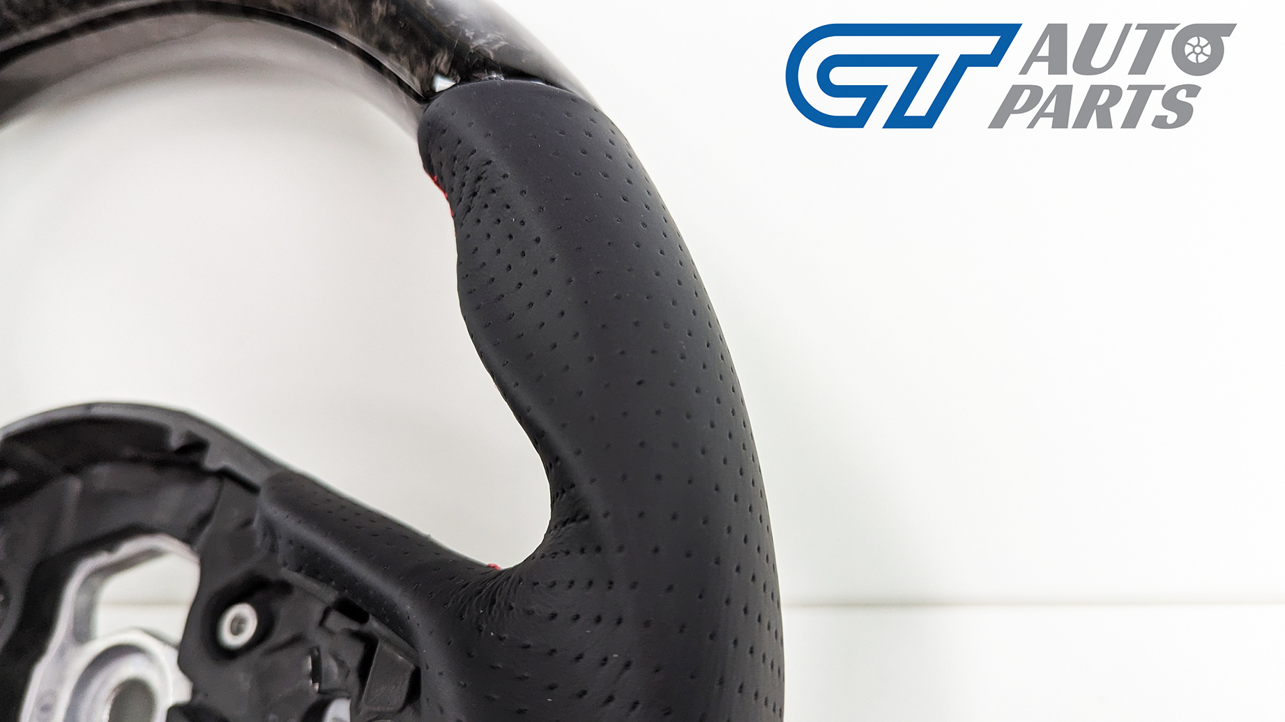 forged carbon cf leather red stitching steering wheel for 19 24 toyota supra gr a90 a91 gt gts