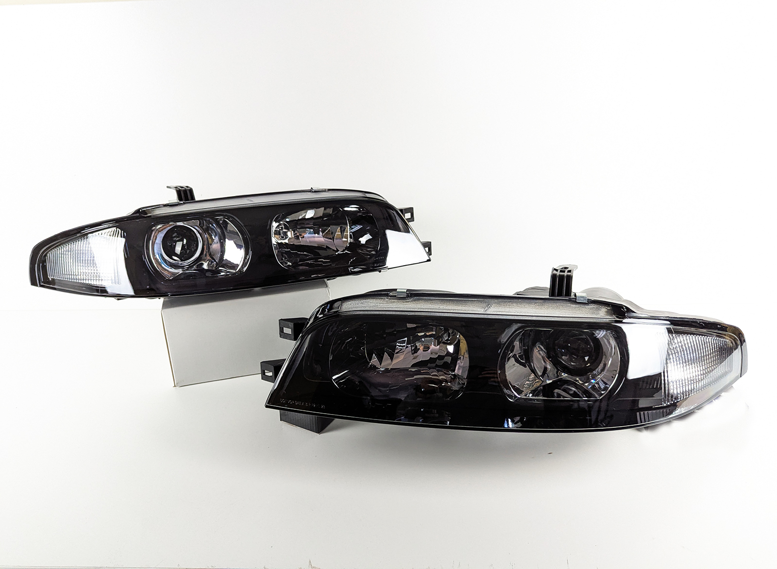jdm black oe projector headlights for nissan skyline r33 gtr gts25 gts series 1&3 head lights