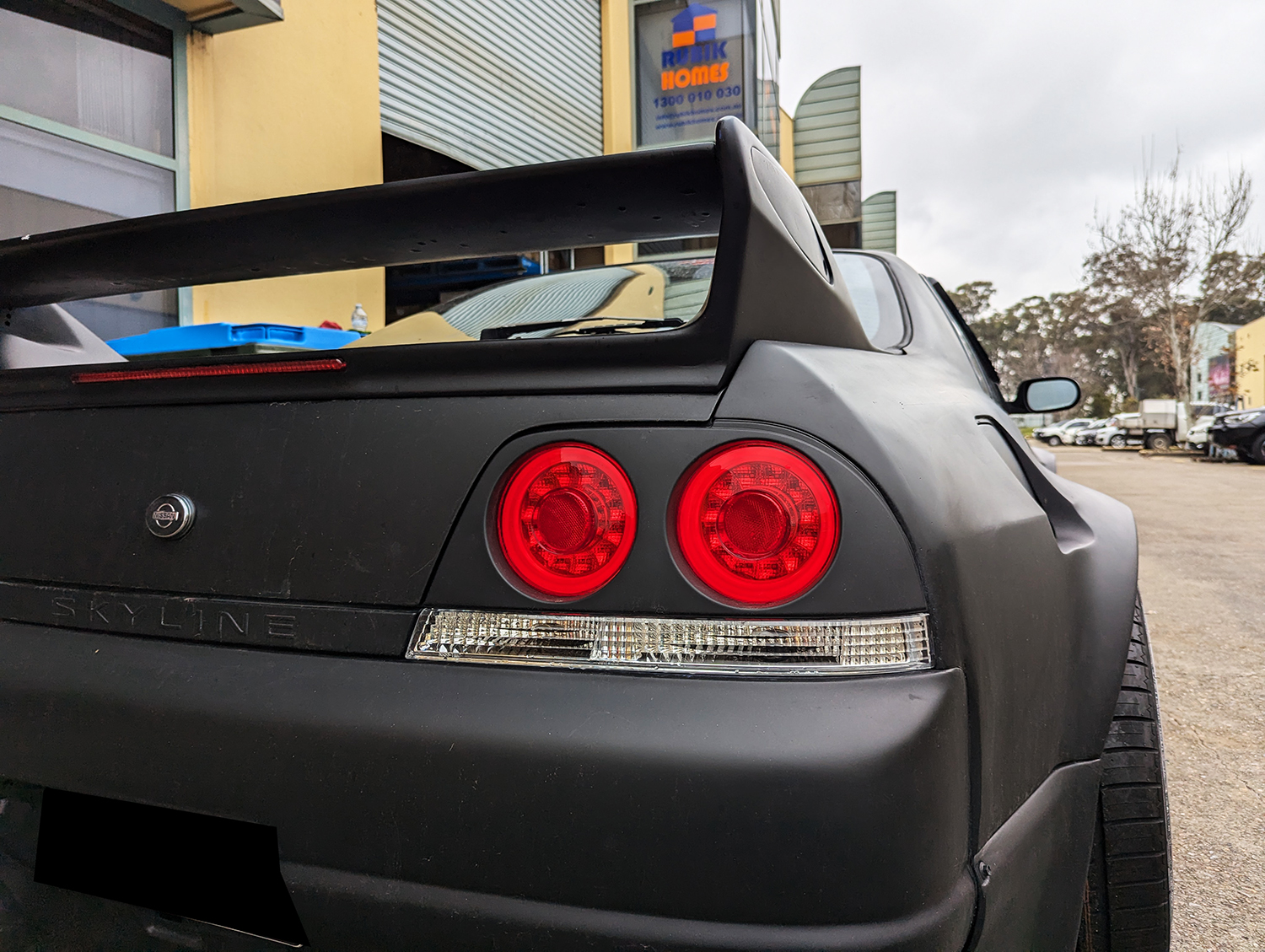 78 works fiber ring led taillights for 93 98 nissan skyline r33 gtr gts25t gtst tail lights