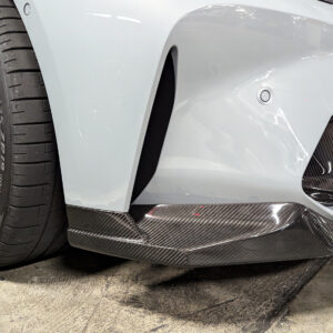 m performance style carbon fiber front bumper lip for 21 24 bmw g80 m3 g82 g83 m4