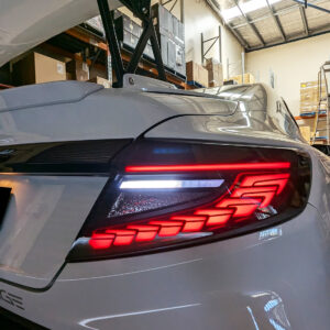 v3 smoke black dragon scale led dynamic taillights for 22 25 subaru wrx vb tail lights