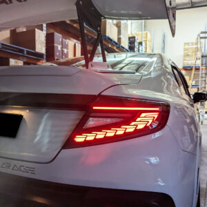 v3 black dragon scale led dynamic taillights for 22 25 subaru wrx vb tail lights