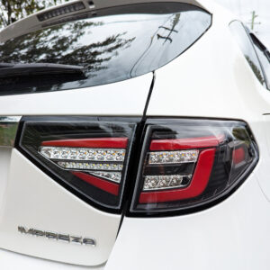 spec d black red 3d led tail light dynamic signal for 08 13 subaru impreza g3 wrx rs sti hatchback taillights