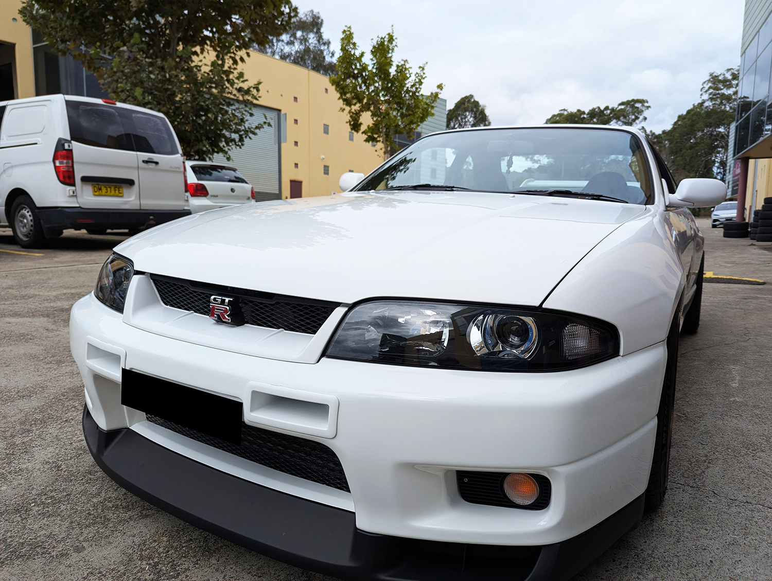 jdm black oe projector headlights for nissan skyline r33 gtr gts25 gts series 1&3 head lights