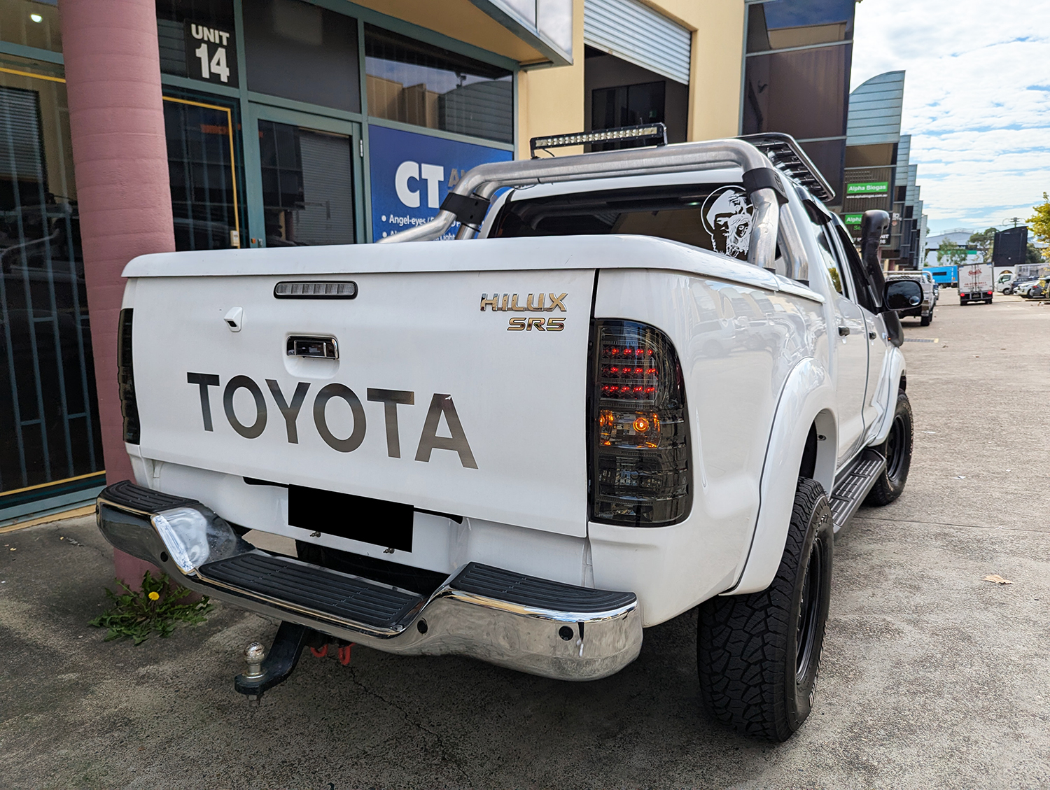 smoke led taillights for 2005 2010 toyota hilux sr5 vigo tail lights