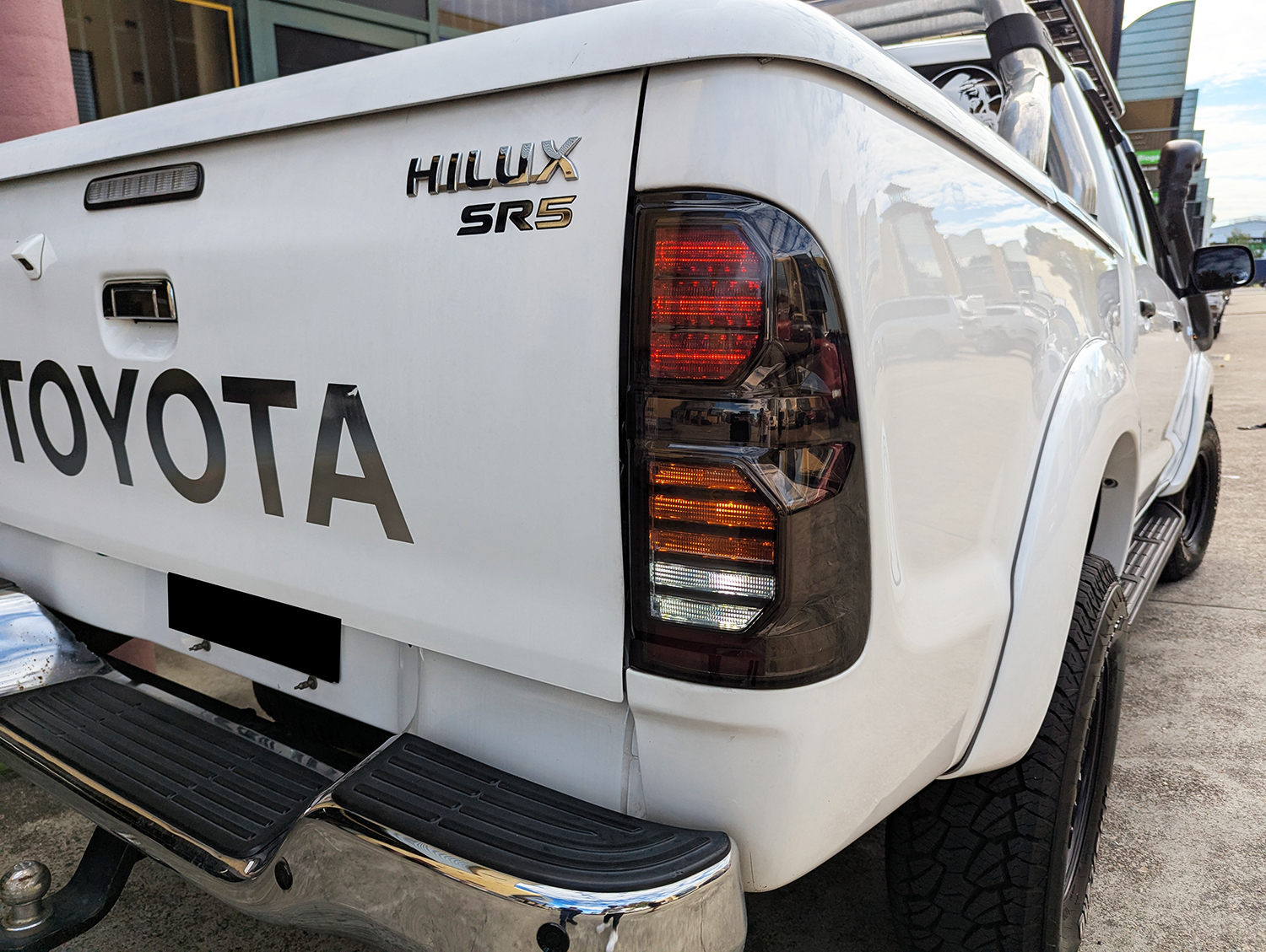 smoke led taillights for 2011 2014 toyota hilux sr5 vigo tail lights