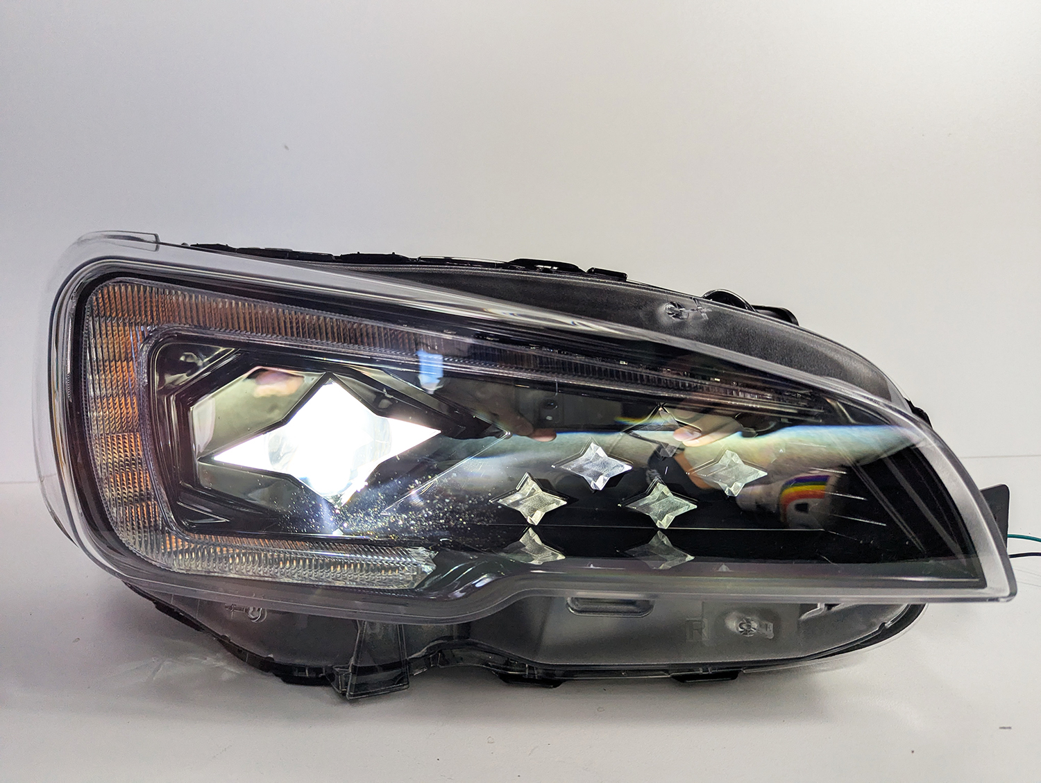 coplus stellar star logo led drl headlights for 14 17 subaru wrx sti levorg va