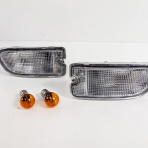 clear front bumper turn signal indicator lights for 98 00 subaru impreza gc8 gf8 wrx sti