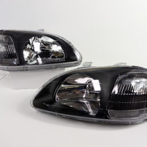 ek9 type r oem style black headlights for 96 98 honda civic ek vti