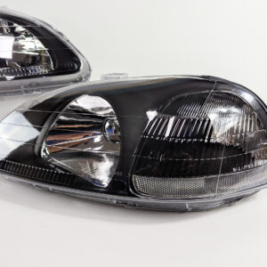 ek9 type r oem style black headlights for 96 98 honda civic ek vti