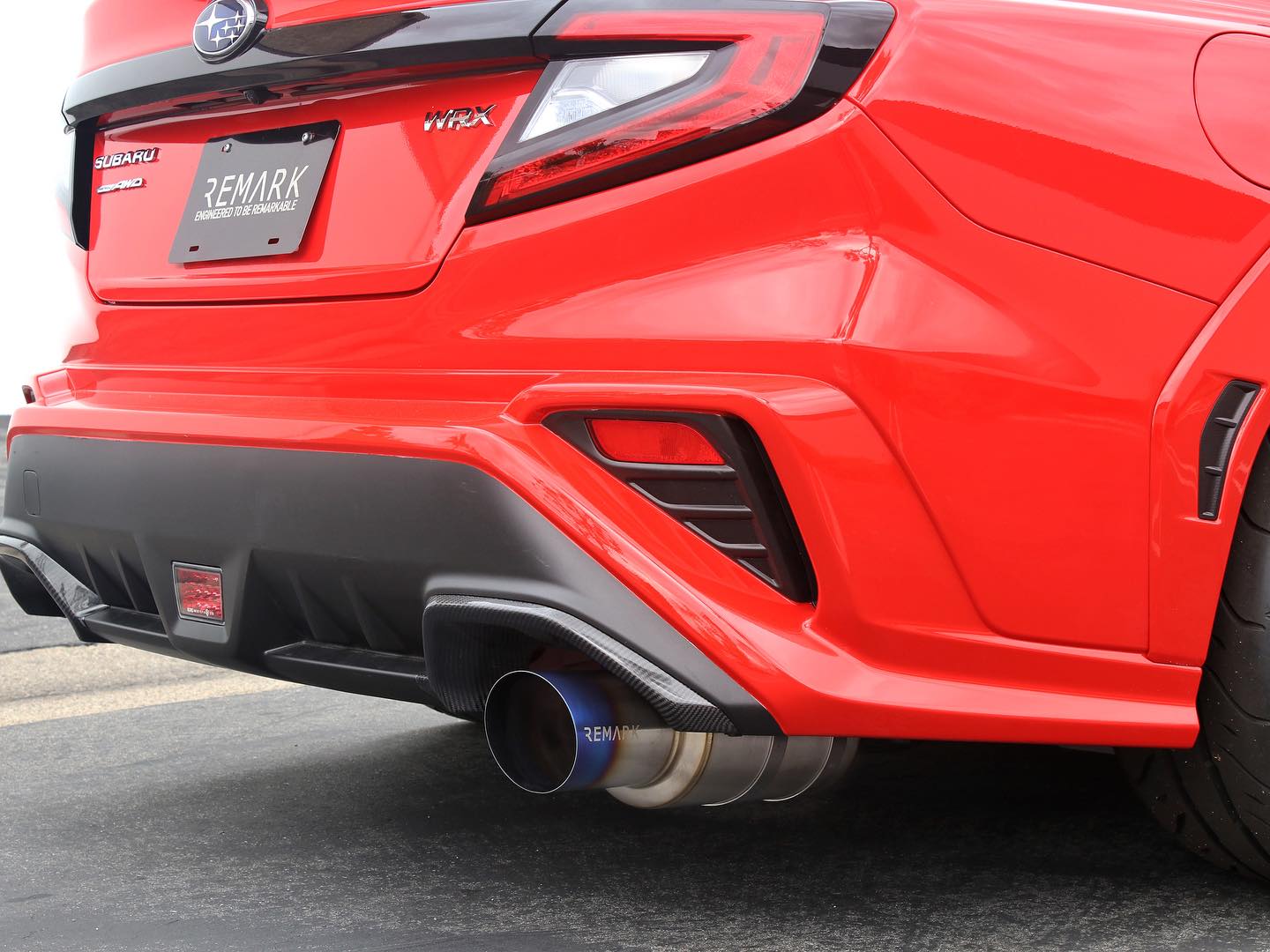remark r1 cat back exhaust – subaru wrx vb (titanium tip)