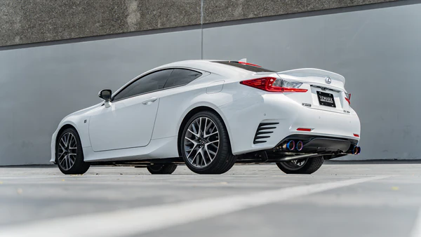 remark axleback muffler delete set – lexus is 2017 2020/rc350 (single wall stainless tips)